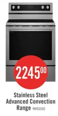 The Brick KitchenAid 6.4 Cu. Ft. Electric Range with AquaLift and Self-Clean - Stainless Steel - YKFEG500ESS offer