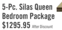 The Brick Silas 5pc Bedroom Set with Platform Bed, Dresser & Mirror, LED, Rustic Brown - Queen Size offer