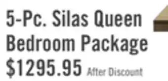 The Brick Silas 5pc Bedroom Set with Platform Bed, Dresser & Mirror, LED, Rustic Brown - Queen Size offer