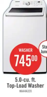 The Brick Samsung 5.1 Cu. Ft. Top-Load Washer - White - WA44A3205AW/A4 offer