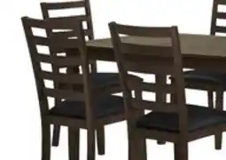 The Brick Devon 7pc Dining Set with Table & 6 Chairs - 60W, Wood - Dark Brown offer