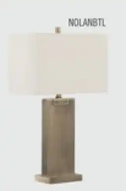The Brick Nolan 26 Antique Brass Metal Table Lamp offer