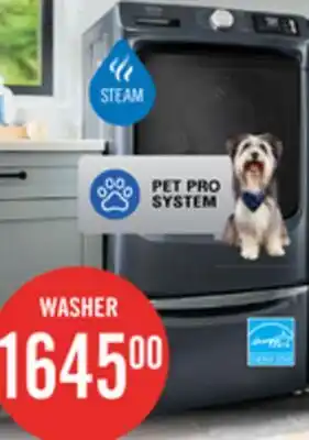 The Brick Maytag 5.8 Cu. Ft. Pet Pro Smart Front-Load Washer - Midnight Steel - MFW7020RF offer