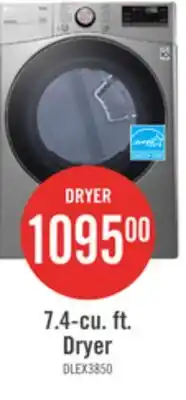 The Brick LG 7.4 Cu. Ft. Smart Electric Dryer with Steam - Graphite Steel - Stackable offer