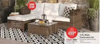 The Brick Miami 3-Piece Patio Set offer