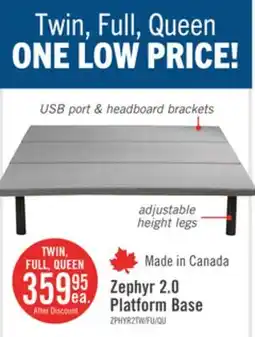The Brick Zephyr 2.0 Twin Platform Base offer