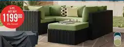 The Brick Barbados 5-Piece Patio Set - Green offer