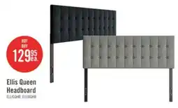 The Brick Ellis Upholstered Headboard in Grey Fabric, Button Tufted - Queen Size offer