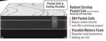 The Brick Springwall Radiant Eurotop Twin Mattress offer