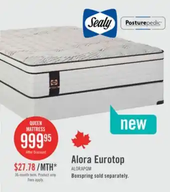 The Brick Sealy Posturepedic Plus Alora Eurotop Plush Queen Mattress offer