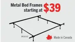 The Brick Twin/Full Metal Glider Bed Frame offer