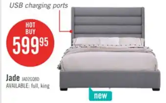 The Brick Jade Queen Upholstered Bed offer