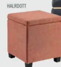 The Brick Halifax 14.75 Square Fabric Storage Ottoman - Orange offer