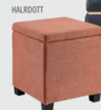 The Brick Halifax 14.75 Square Fabric Storage Ottoman - Orange offer