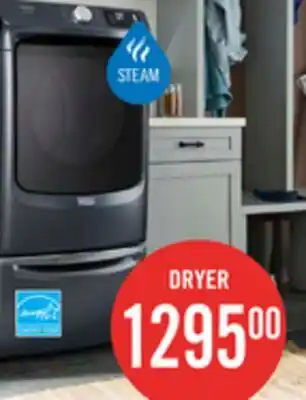 The Brick Maytag 7.4 Cu. Ft. Pet Pro Smart Electric Dryer - White - YMED7020RW offer
