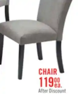 The Brick Burk Dining Chair with Polyester Fabric - White offer