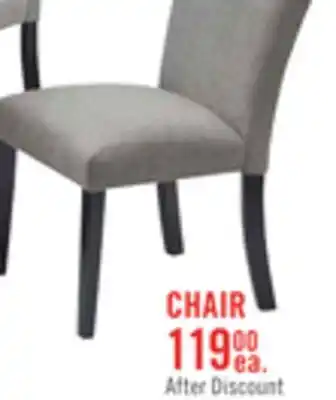The Brick Burk Dining Chair with Polyester Fabric - White offer