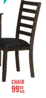 The Brick Devon Dining Chair with Vegan Leather Fabric, Wood - Dark Brown offer