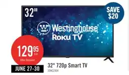 The Brick Westinghouse 32 HD Roku Smart TV offer