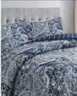 The Brick Lochlan 3-Piece Full/Queen Comforter Set - Navy and White offer