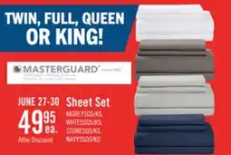 The Brick Masterguard Ultra Advanced 4-Piece Queen Sheet Set - Grey offer