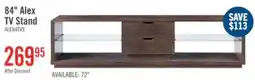 The Brick Alex 84 Modern TV Stand with Storage and Cable Management for TVs up to 90- Walnut Oak offer