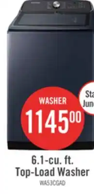 The Brick Samsung 6.1 Cu. Ft. Top-Load Washer - Navy - WA53CG7155ADA4 offer