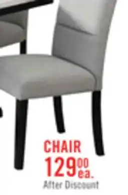 The Brick Verona Dining Chair with Linen-Look Fabric, Wood - Light Grey offer