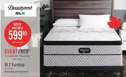 The Brick Beautyrest GL2 Eurotop Queen Mattress offer