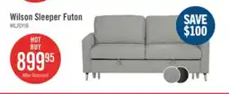 The Brick Wilson 77.5 Linen-Look Fabric Sleeper Sofa with Drop-Down Back Cushions and Metal Legs - Solis Grey offer