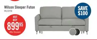 The Brick Wilson 77.5 Linen-Look Fabric Sleeper Sofa with Drop-Down Back Cushions and Metal Legs - Solis Grey offer