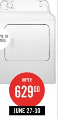 The Brick Inglis 6.5 Cu. Ft. Electric Dryer - White - YIED4671EW offer