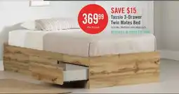 The Brick Tassio 3-Drawer Twin Mates Bed - Nordik Oak offer