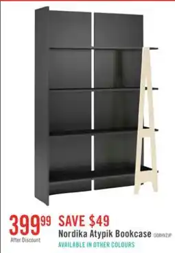 The Brick Nordika Atypik Bookcase - Black offer