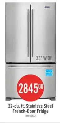 The Brick Maytag 33 22 Cu. Ft. French-Door Refrigerator - Fingerprint Resistant Stainless Steel - MRFF5033PZ offer