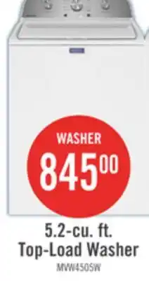 The Brick Maytag 5.2 Cu. Ft. Top-Load Washer - White - MVW4505MW offer