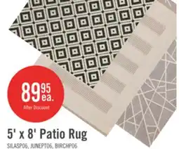 The Brick Silas Black Outdoor Patio Area Rug - 5' x 8' offer