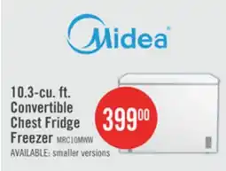 The Brick Midea 10.3 Cu. Ft. Convertible Chest Refrigerator-Freezer - MRC10M4CWW offer