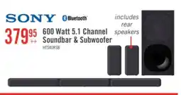 The Brick SONY 5.1 CH Dolby Digital Soundbar with Subwoofer and Wireless Rear Speakers (HTS40R) offer