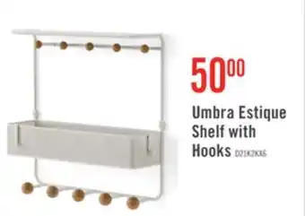 The Brick Umbra Estique Shelf with Hooks offer