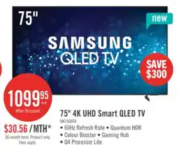 The Brick Samsung 75 Q6F QLED Smart TV with Vision AI offer