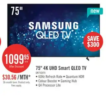 The Brick Samsung 75 Q6F QLED Smart TV with Vision AI offer