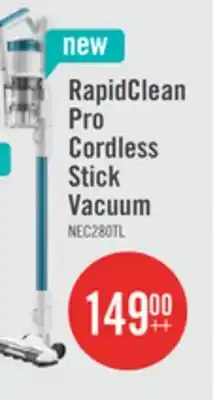 The Brick Eureka RapidClean Pro Cordless Stick Vacuum with LED Headlights - NEC280TLC offer