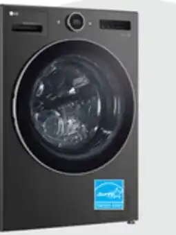 The Brick LG 5.7 Cu. Ft. Smart Front-Load High-Efficiency Steam All-in-One Laundry - Black Steel - WM6998HBA offer