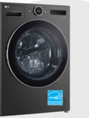 The Brick LG 5.7 Cu. Ft. Smart Front-Load High-Efficiency Steam All-in-One Laundry - Black Steel - WM6998HBA offer
