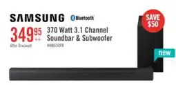 The Brick Samsung HW-B650F 3.1-Channel 370 W Soundbar with Wireless Subwoofer offer