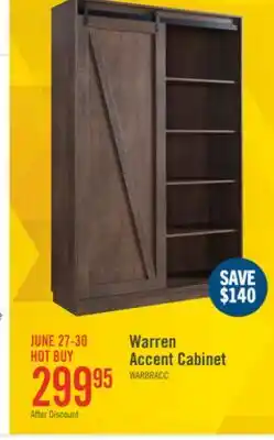 The Brick Warren 47.25 Accent Storage Cabinet with Sliding Barn-style Door - Walnut Oak offer