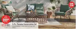 The Brick Kort & Co. Panama 5-Piece Patio Conversation Set offer