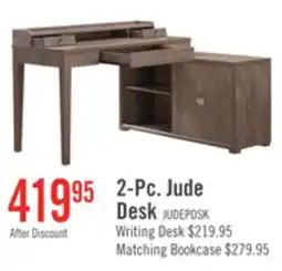 The Brick Jude 55 Reversible Office Desk with 3-Drawers & Cabinet- Hazelnut offer
