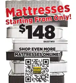 Surplus Furniture Mattress offer